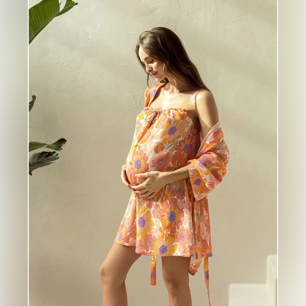 CACHE COEUR Barbara Maternity and Nursing Kimono - Size L/XL